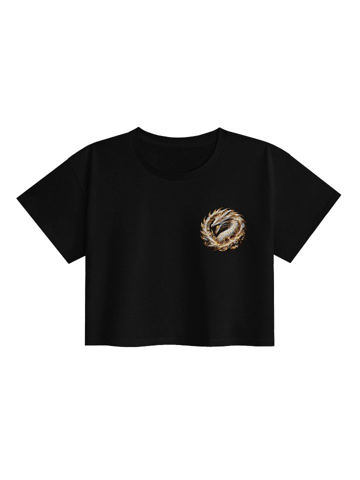 🟡🐉 The Gold Dragon – Crown Authority Crop Top product image (2)