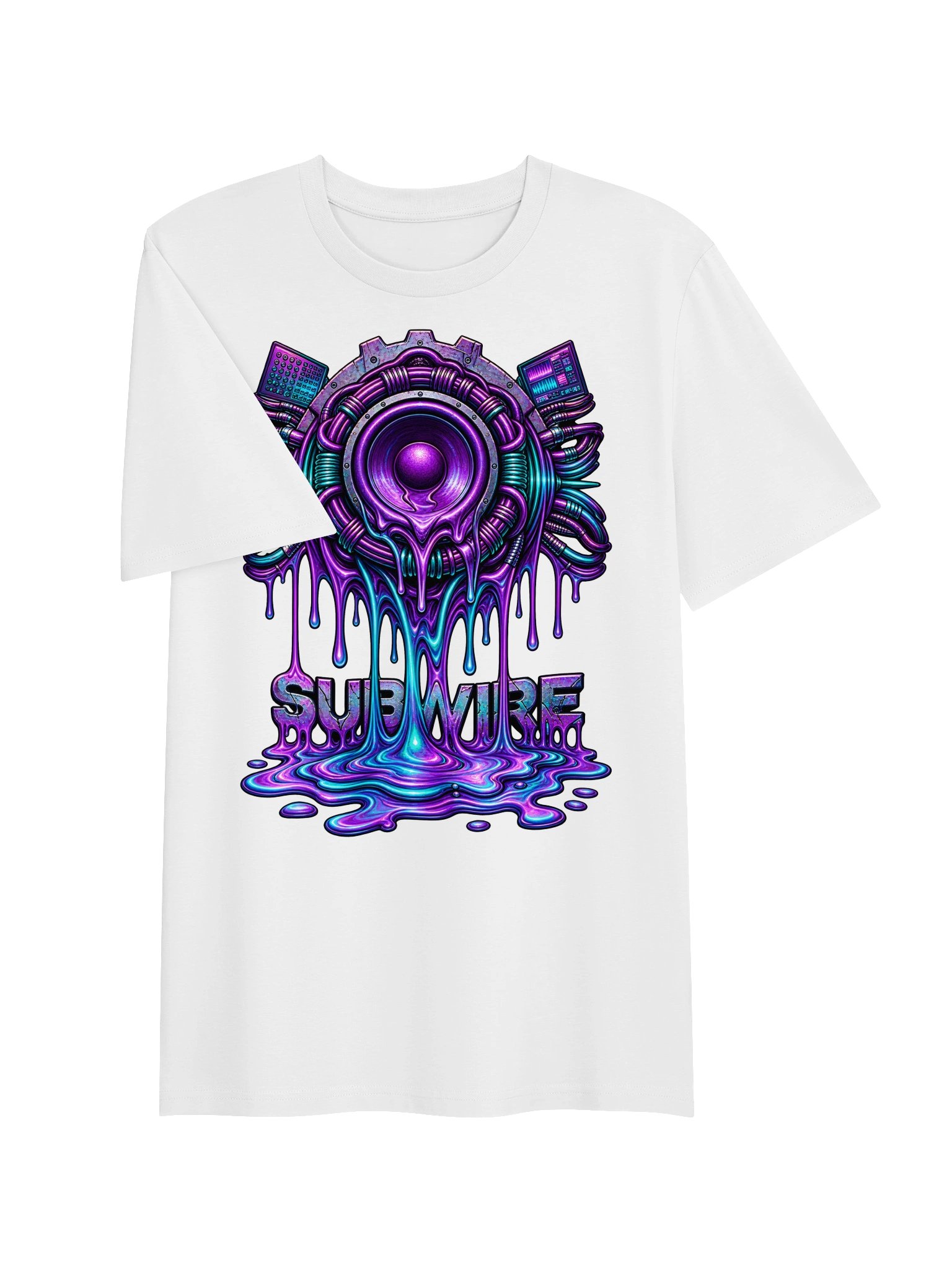 SUBWIRE Drip Logo T-Shirt - White product image (3)
