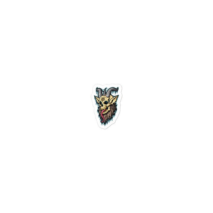Drippy Baphomet Skull II Sticker product image (2)