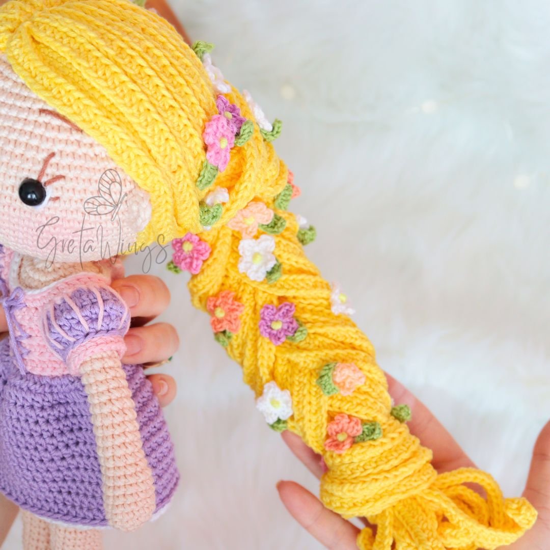 Patrón de Amigurumi Princesa Rapunzel (descarga digital) product image (9)
