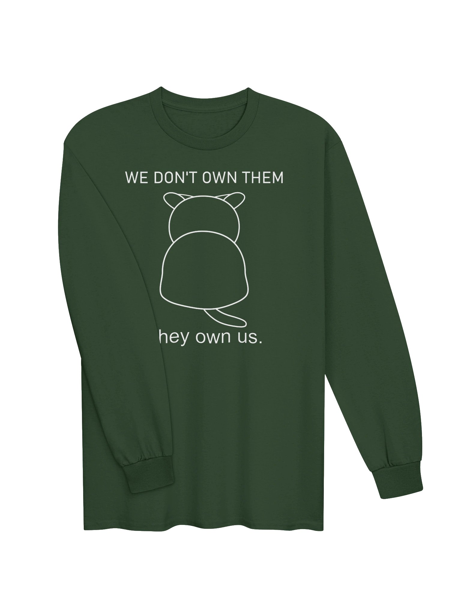 Cats Own Poeple - Unisex Adult Long Sleeve T-shirt product image (2)