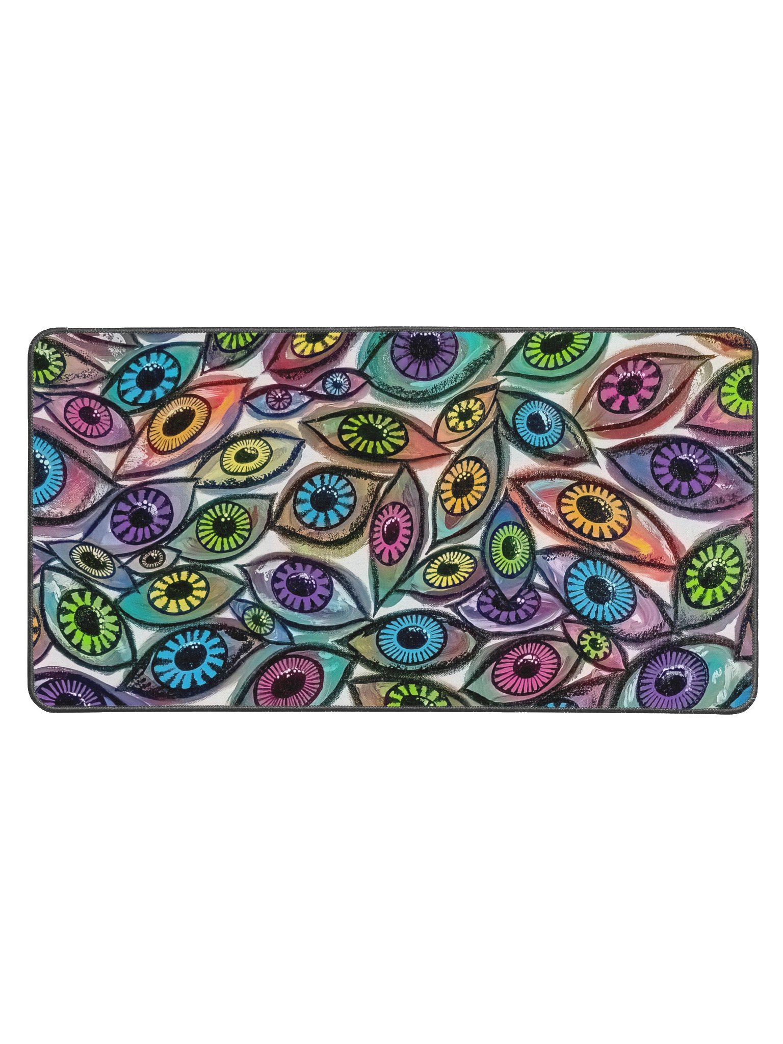 Psychedelic Eyes XL Desk Mat 15.5 x 31.5 | Eye See You Too product image (1)