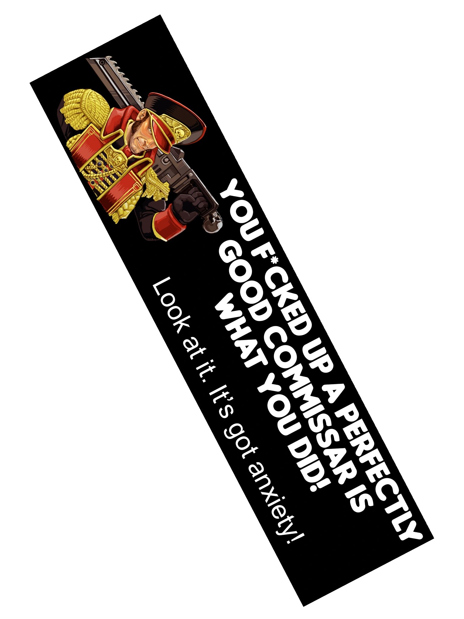 Anxiety Commissar Bumper Sticker product image (2)