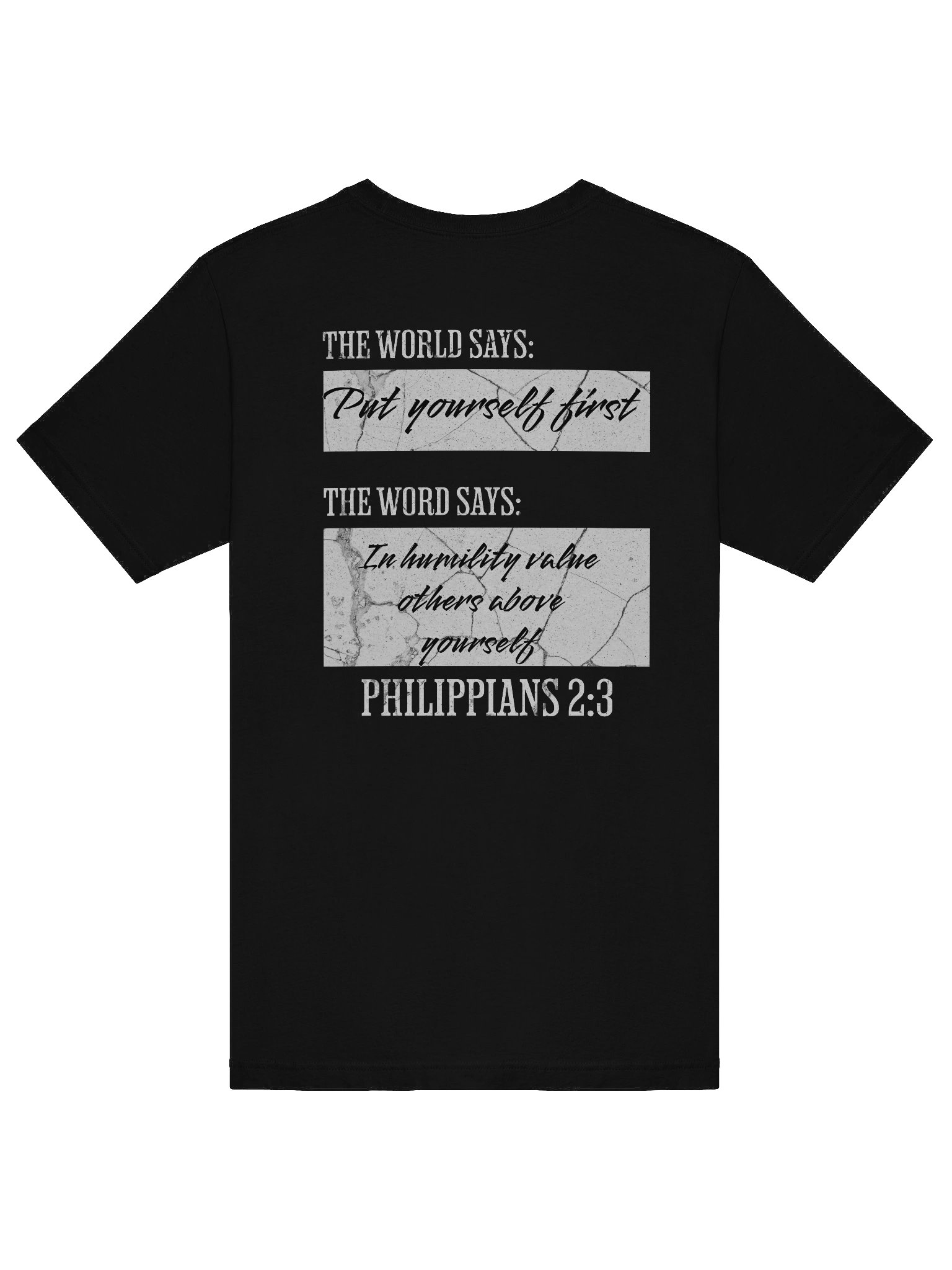 YHWH - Word vs World Slim Fit T shirt "Humility" product image (6)