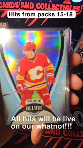 Hits from packs 15-18