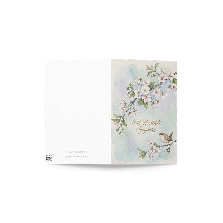 Watercolour Sympathy card product image (4)