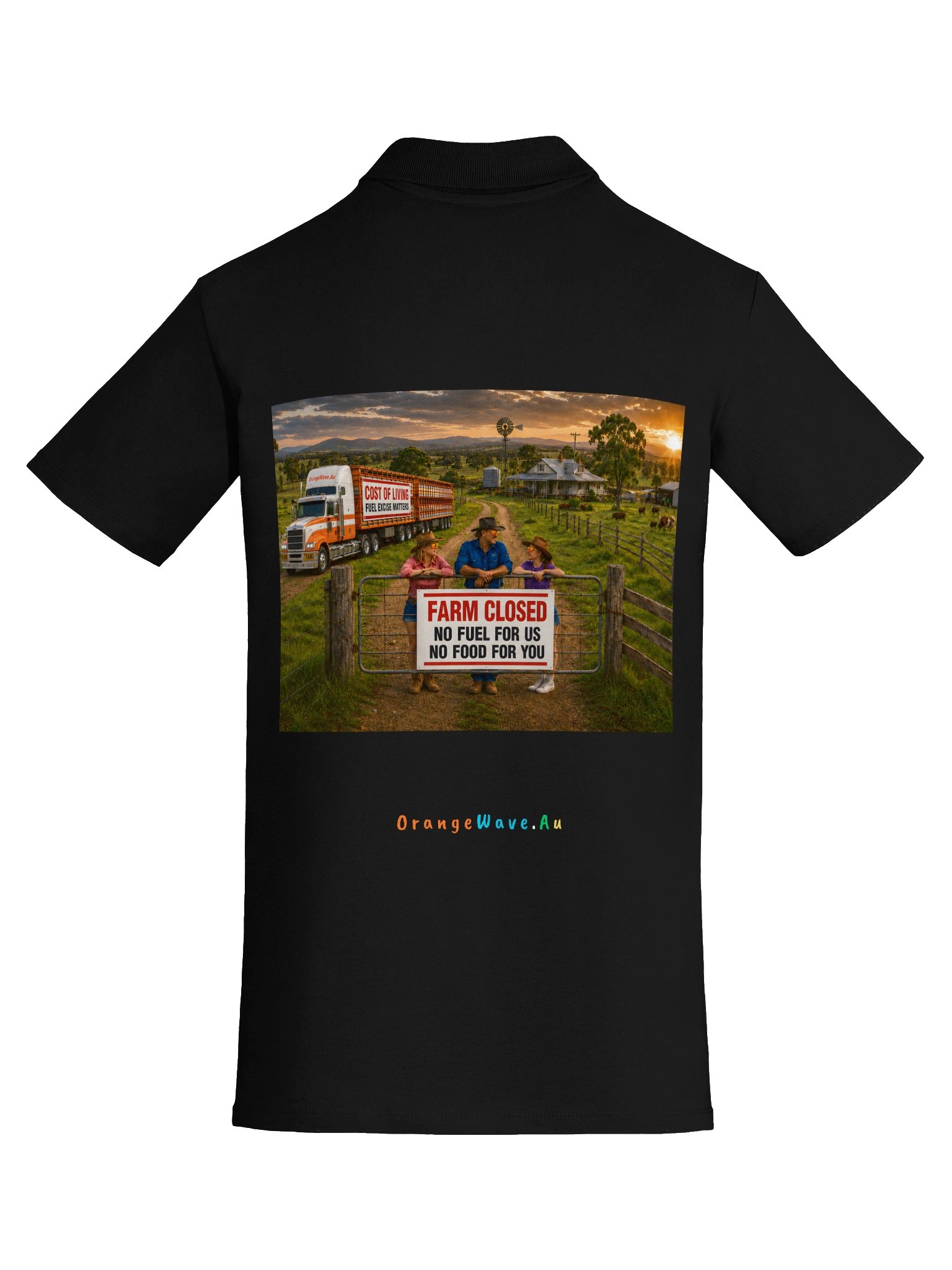 No Fuel for Us - No Food for You Polo product image (7)