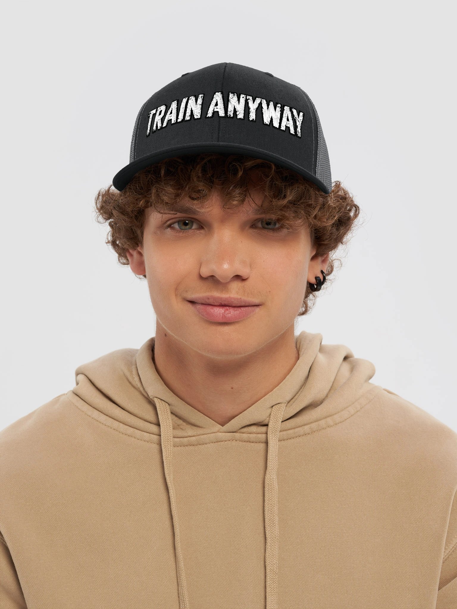 "Train Anyway" Trucker Hat product image (32)