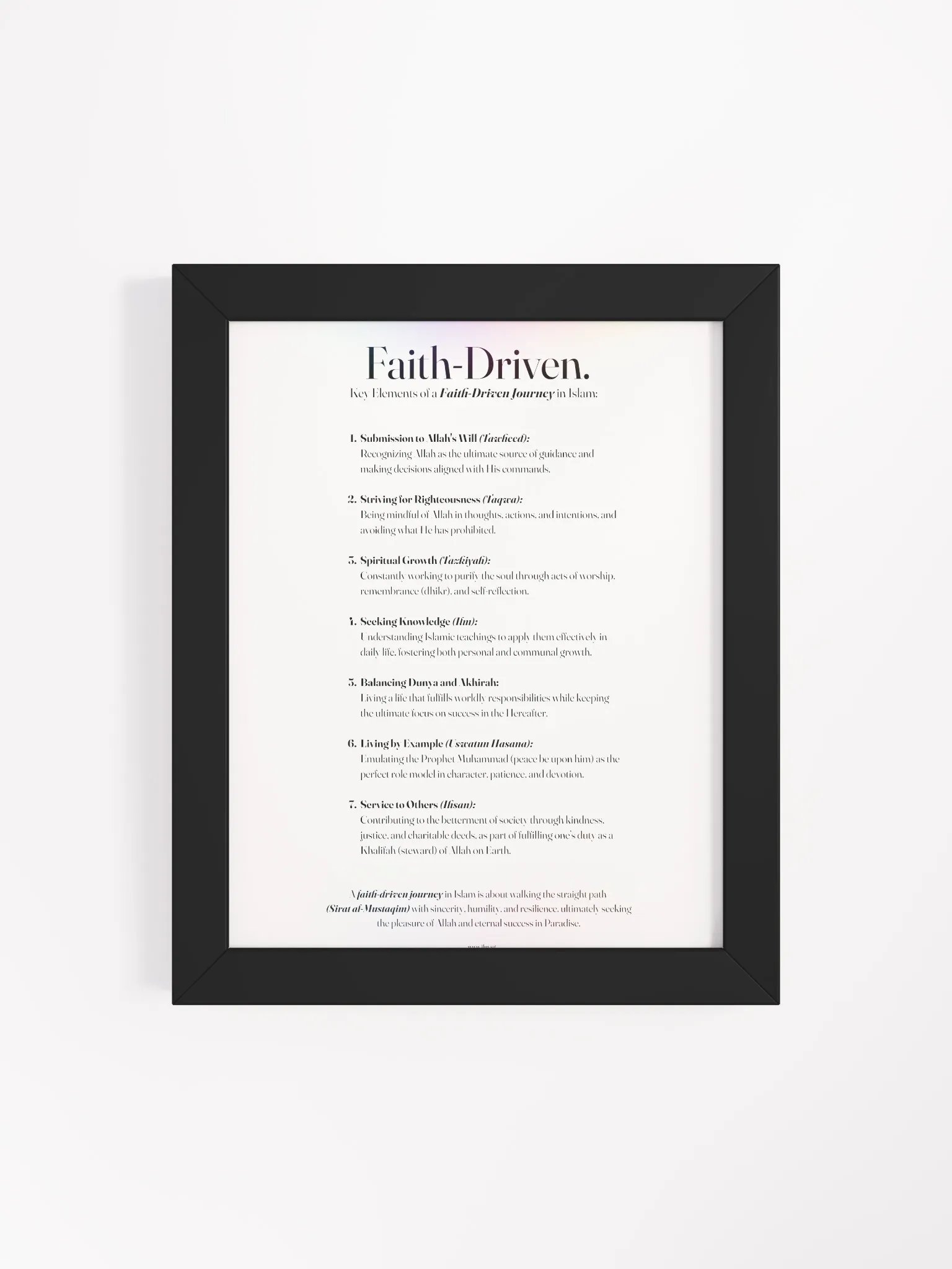 Faith Driven Journey - Black Frame product image (23)