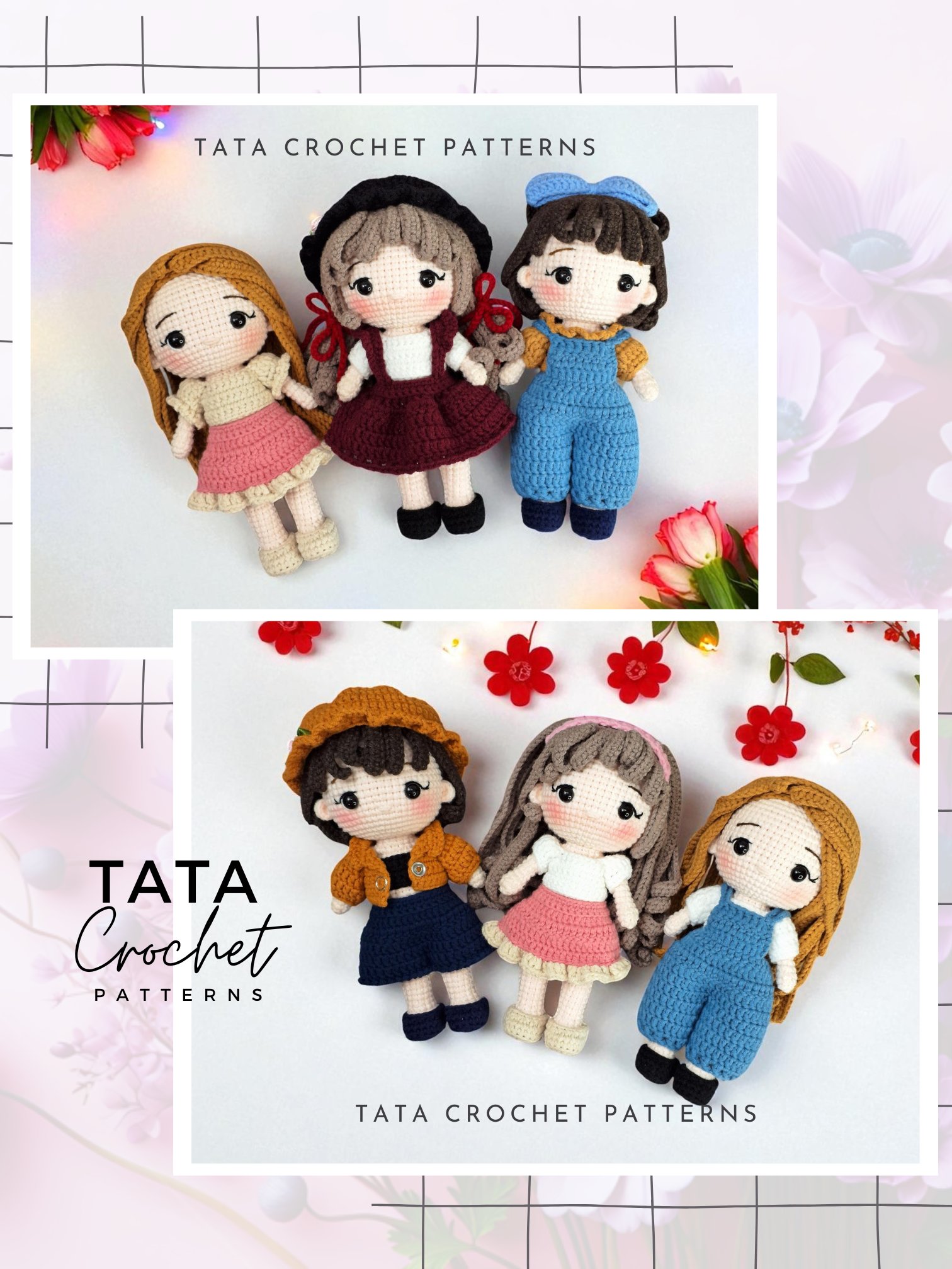 PDF -♡- Doll Dress Up & Transformation -♡- Amigurumi Doll Crochet Pattern product image (3)