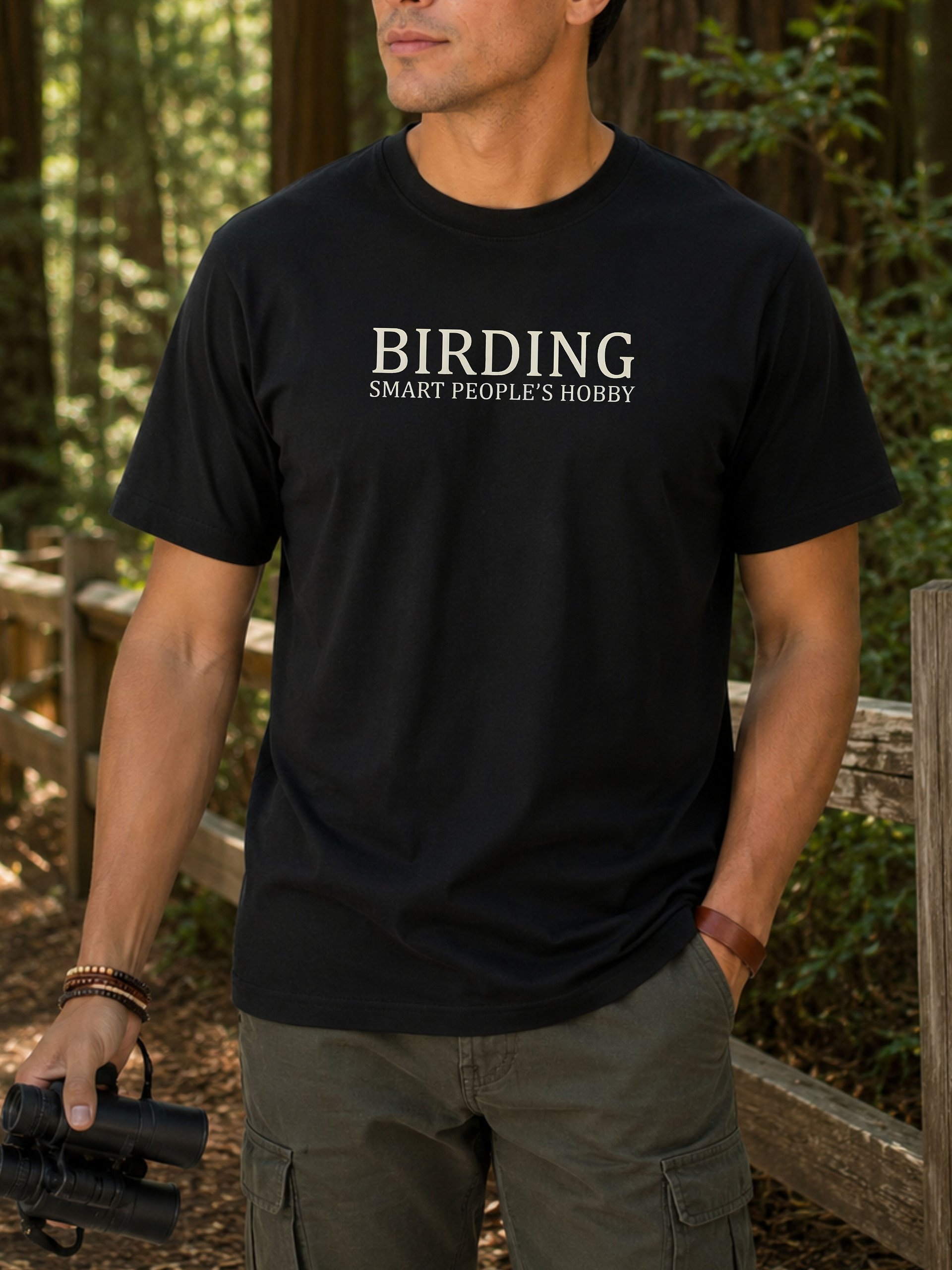 Birding Smart People’s Hobby T-Shirt – Funny Birdwatching Graphic Tee & Birder Gift product image (2)