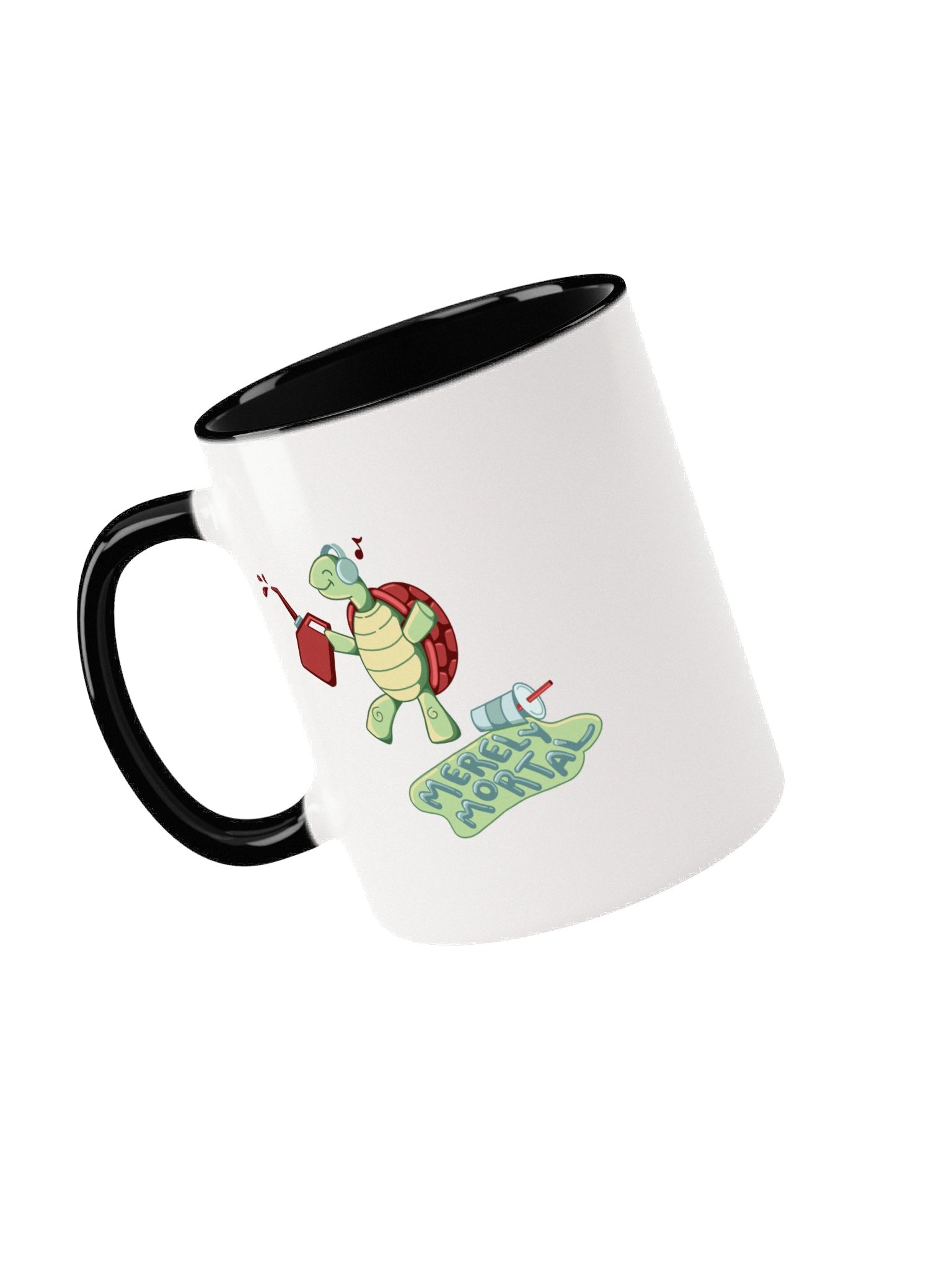 Exclusive Merely Mortal's Dancing Gas Station Turtle Coffee/Tea Mug with Color Inside product image (4)