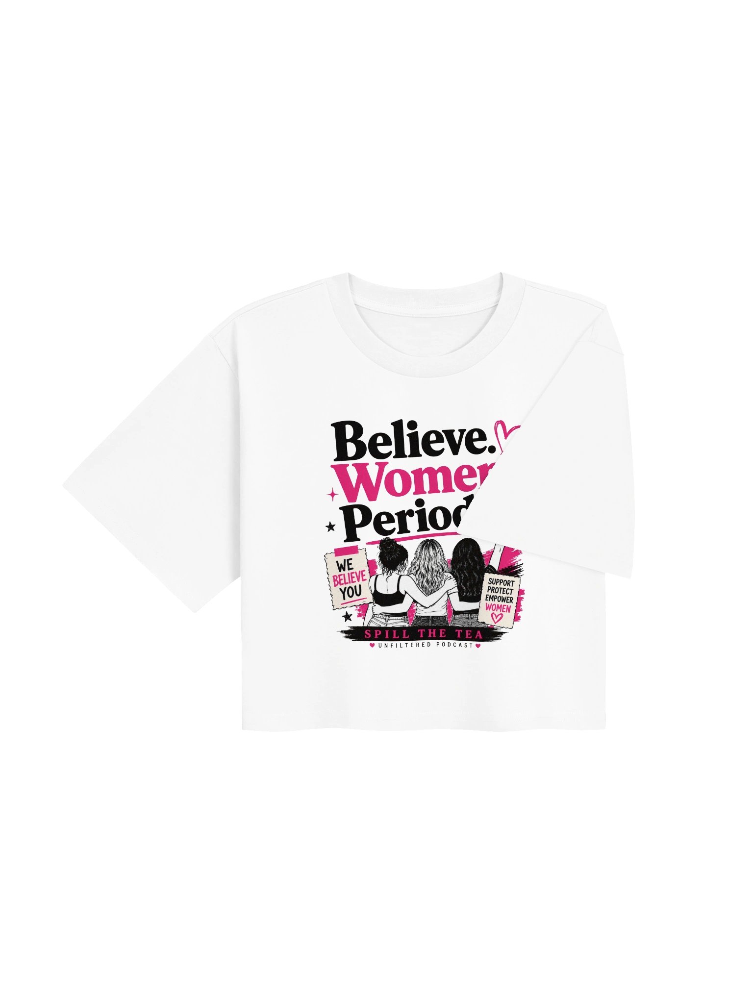 Believe Women Empowerment Crop Tee product image (8)