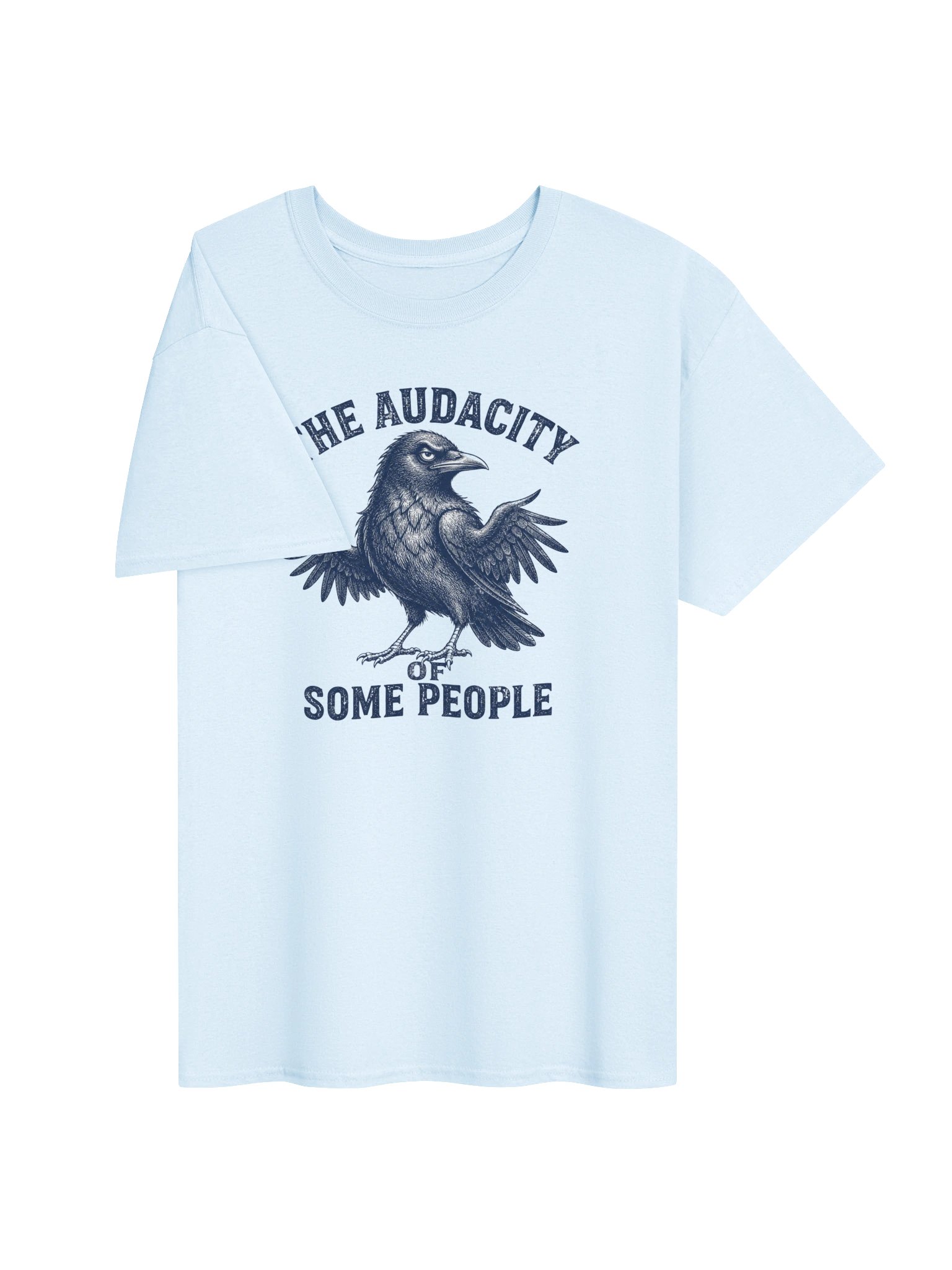 The Audacity Of Some People Shirt, Funny Crow Tee, Sarcastic Bird Lover Gift, Vintage Humor T-Shirt product image (9)
