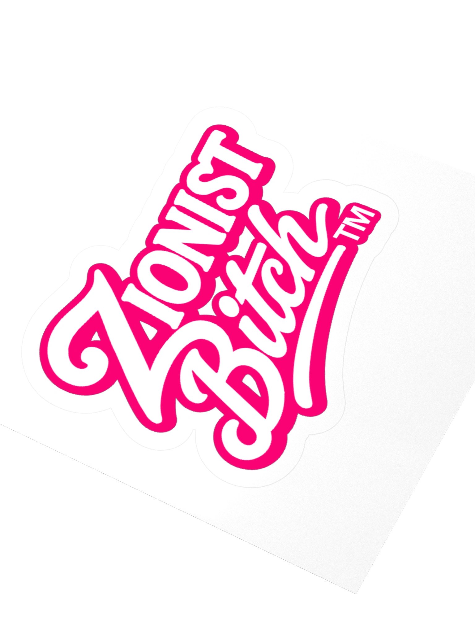 Zionist Bitch Sticker (Script) product image (9)