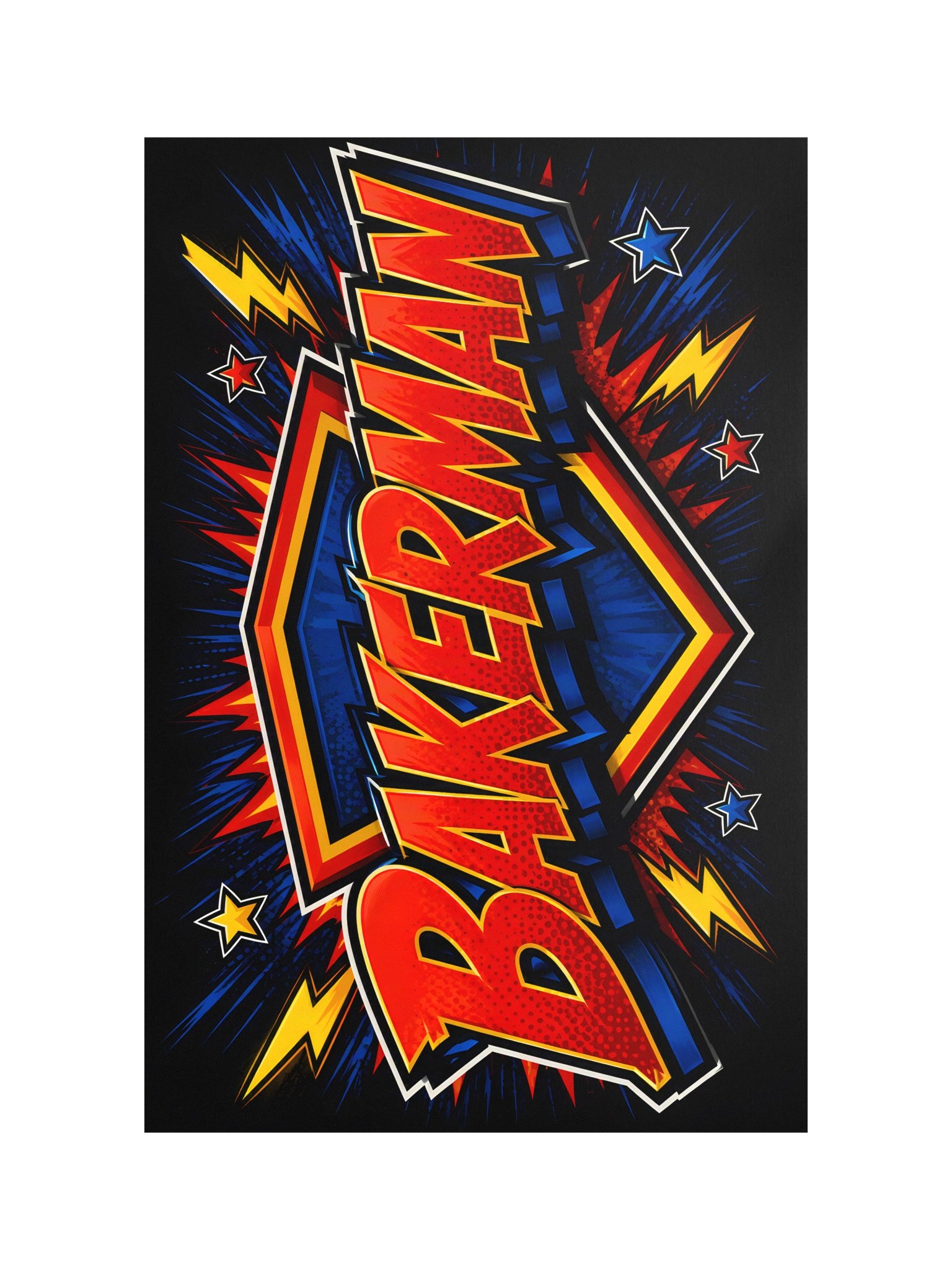 BakerMan Comic Pop Art Poster product image (1)