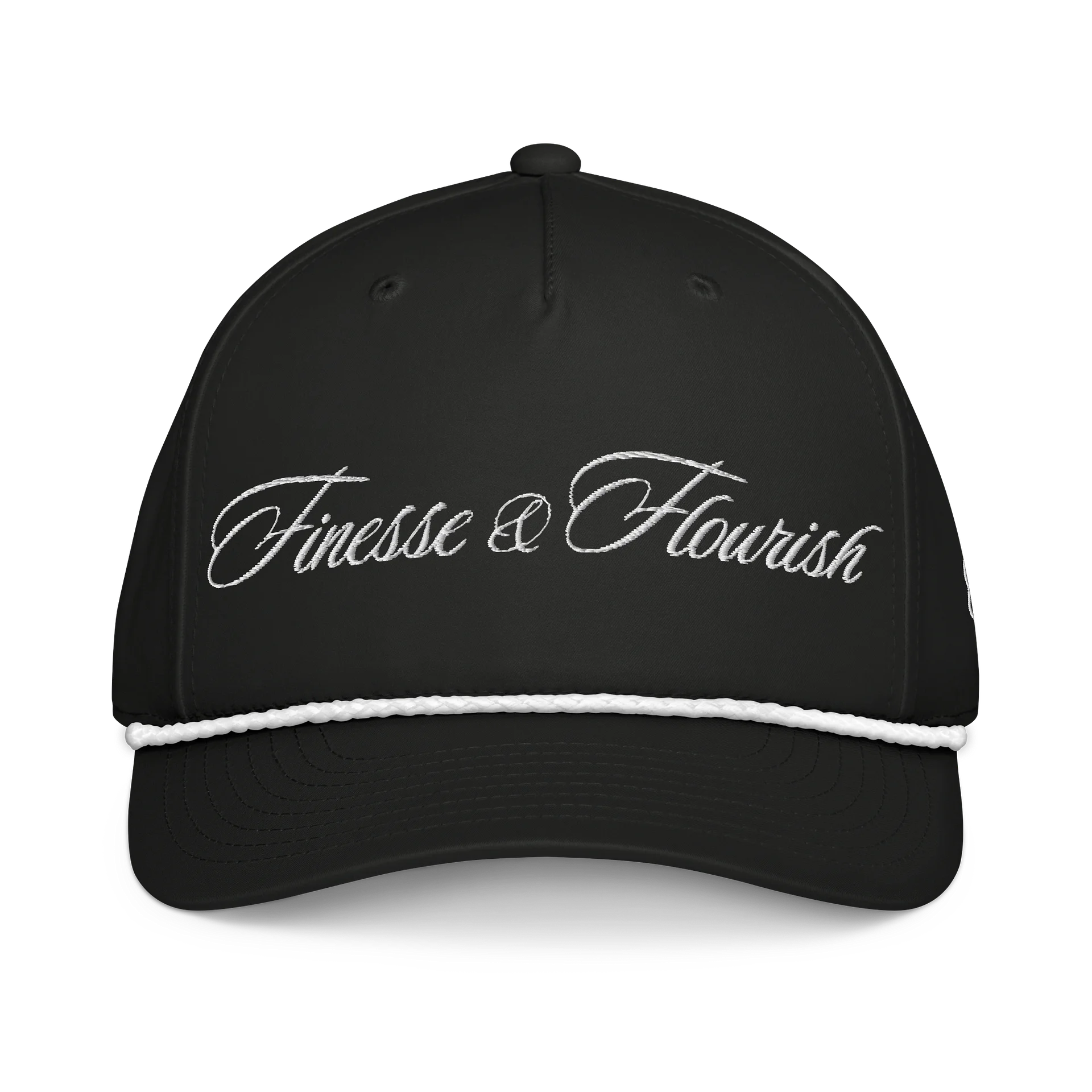 F&F Script Five-Panel Classic Rope Cap (WHT) product image (1)