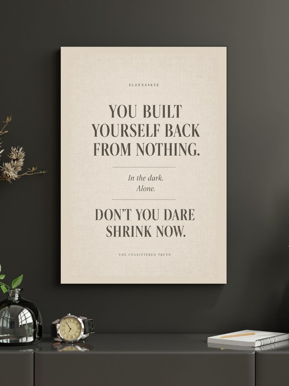 You Built Yourself Back From Nothing - Printable Wall Art product image (2)