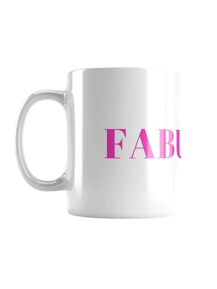 Fabulous! - White Mug with pink letters product image (1)