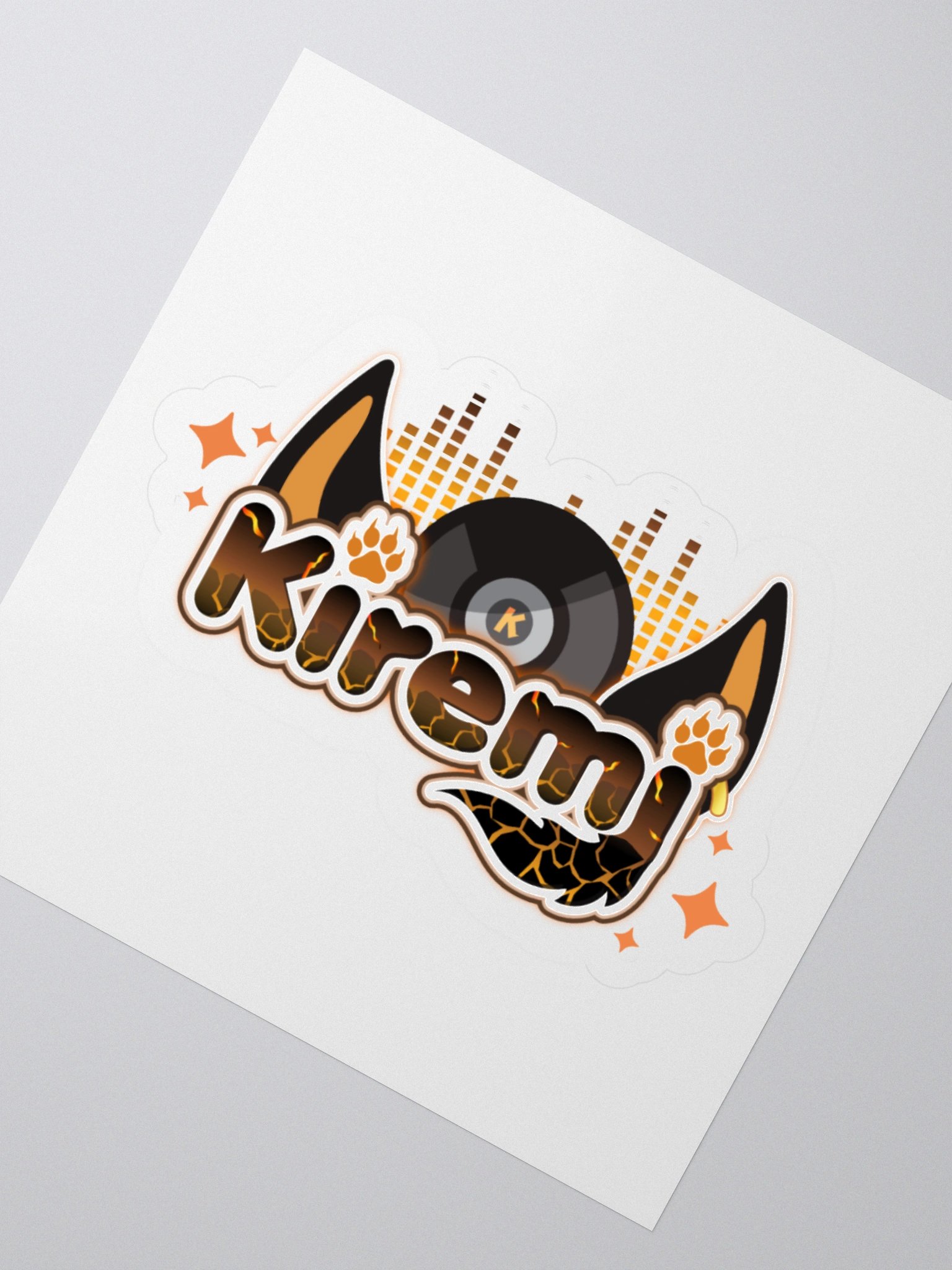 Lava Beats Kiss Cut Stickers product image (4)