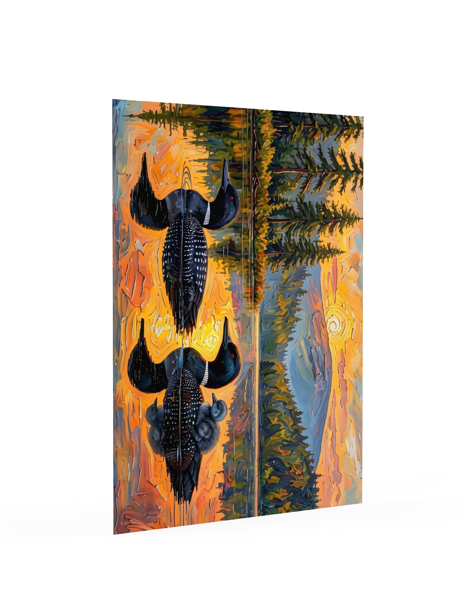 Loon Pair with Chick Poster product image (4)