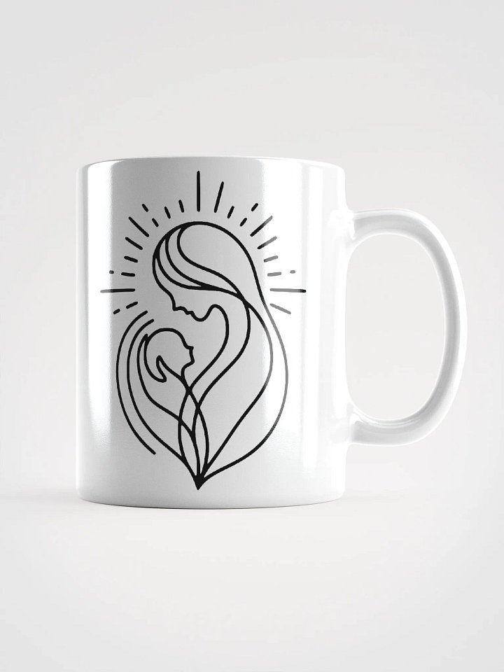 Mother and Baby Line Art Ceramic Mug product image (2)