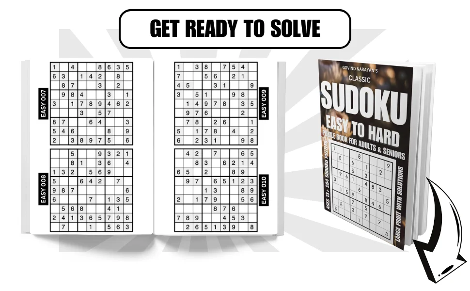 204 Classic Sudoku Easy to Hard Puzzle | Ebook | Printable product image (3)