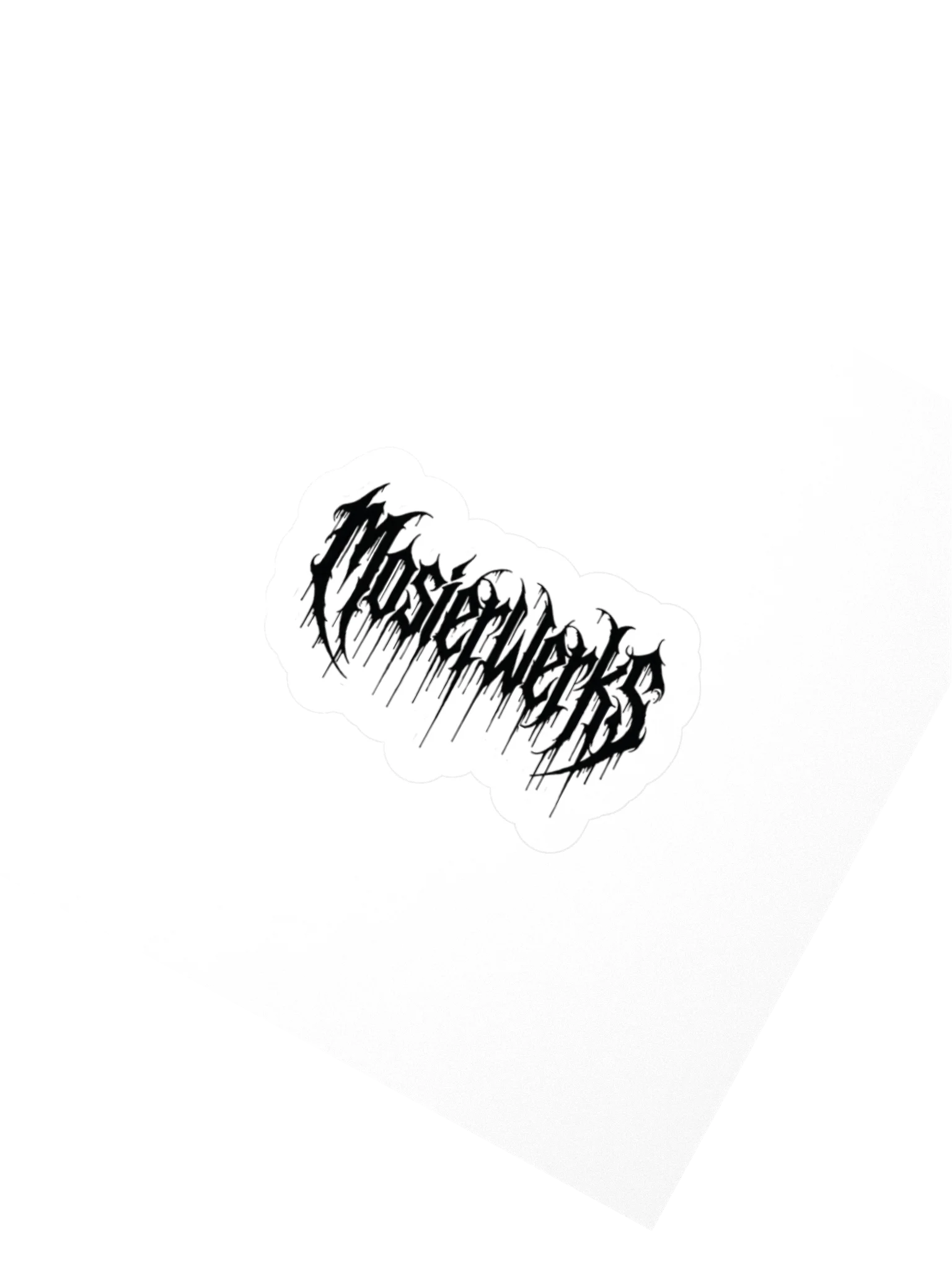 Sticker Gothic Black product image (4)