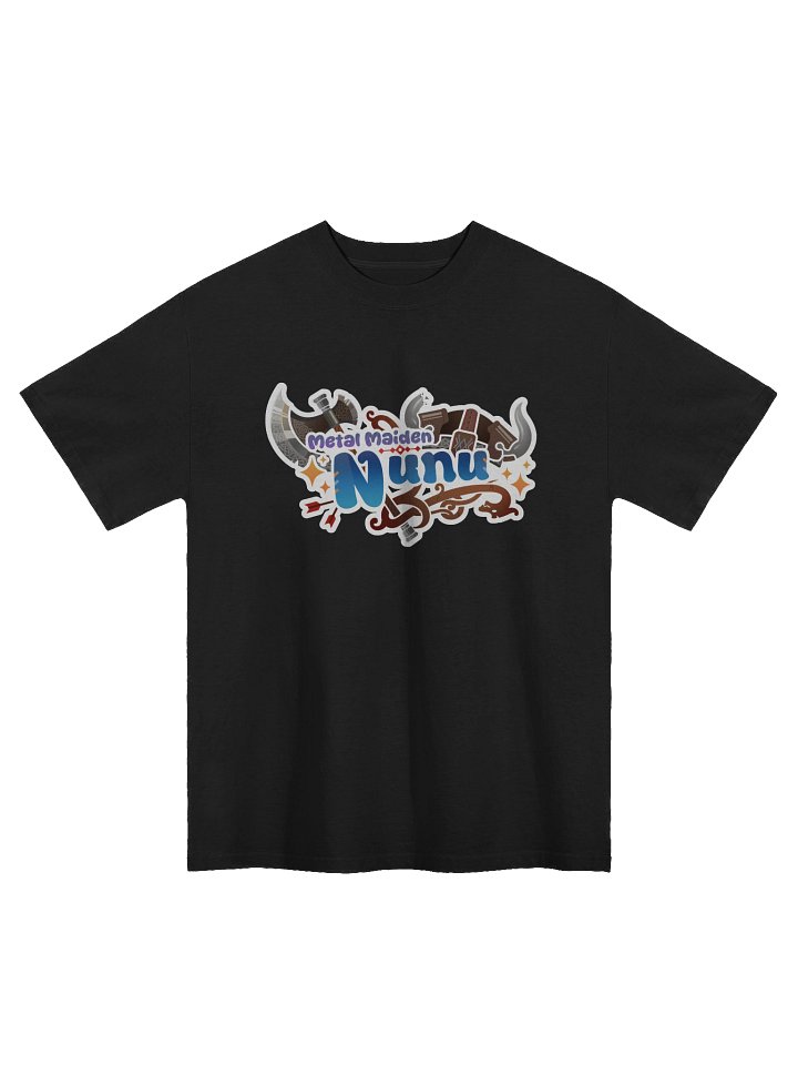 Nunu Logo & Minimalist Splash Art [Loose-Fit] T-Shirt product image (1)