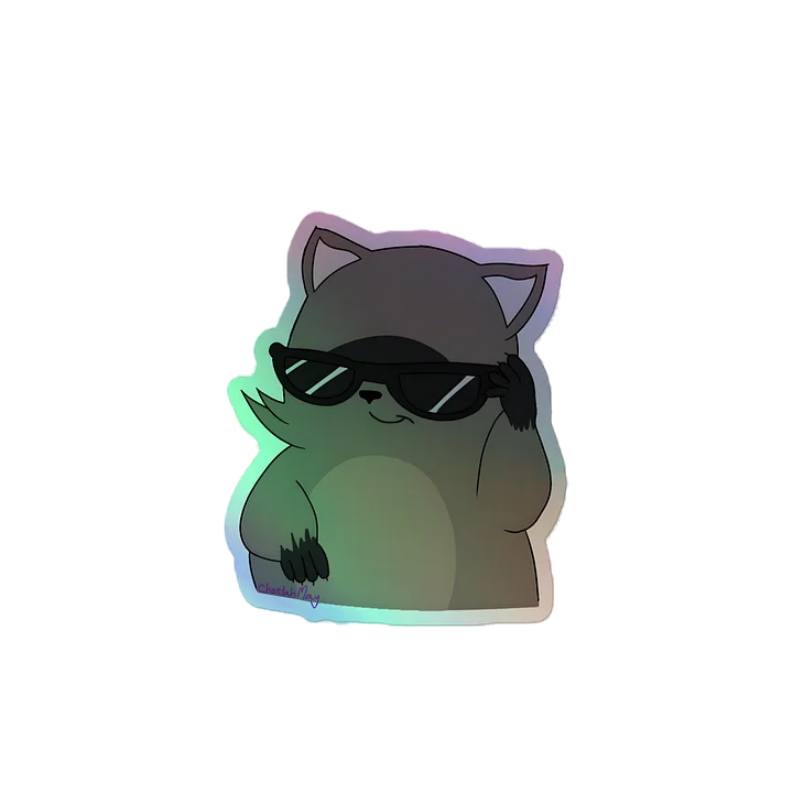 Cool RespawnRaccoon Holographic Sticker product image (2)