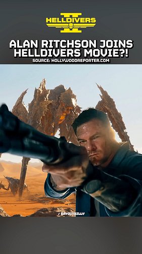 ALAN RITCHSON in talks to join HELLDIVERS MOVIE! 😱 #helldivers2 #helldiversmovie #gamingnews #gaming #alanritchson