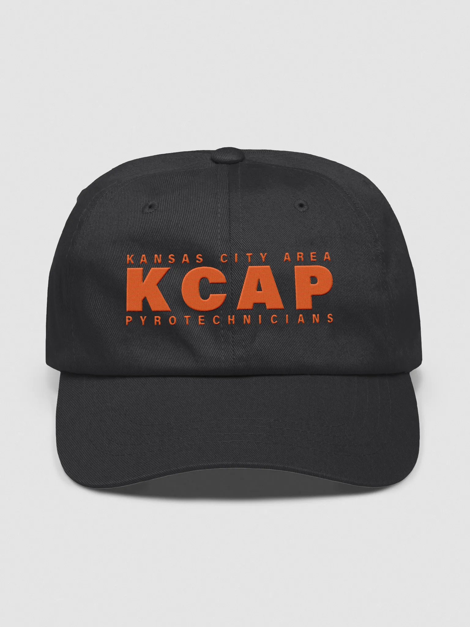 Enbroidered Buckle Back Dad Hat - Orange KCAP product image (1)