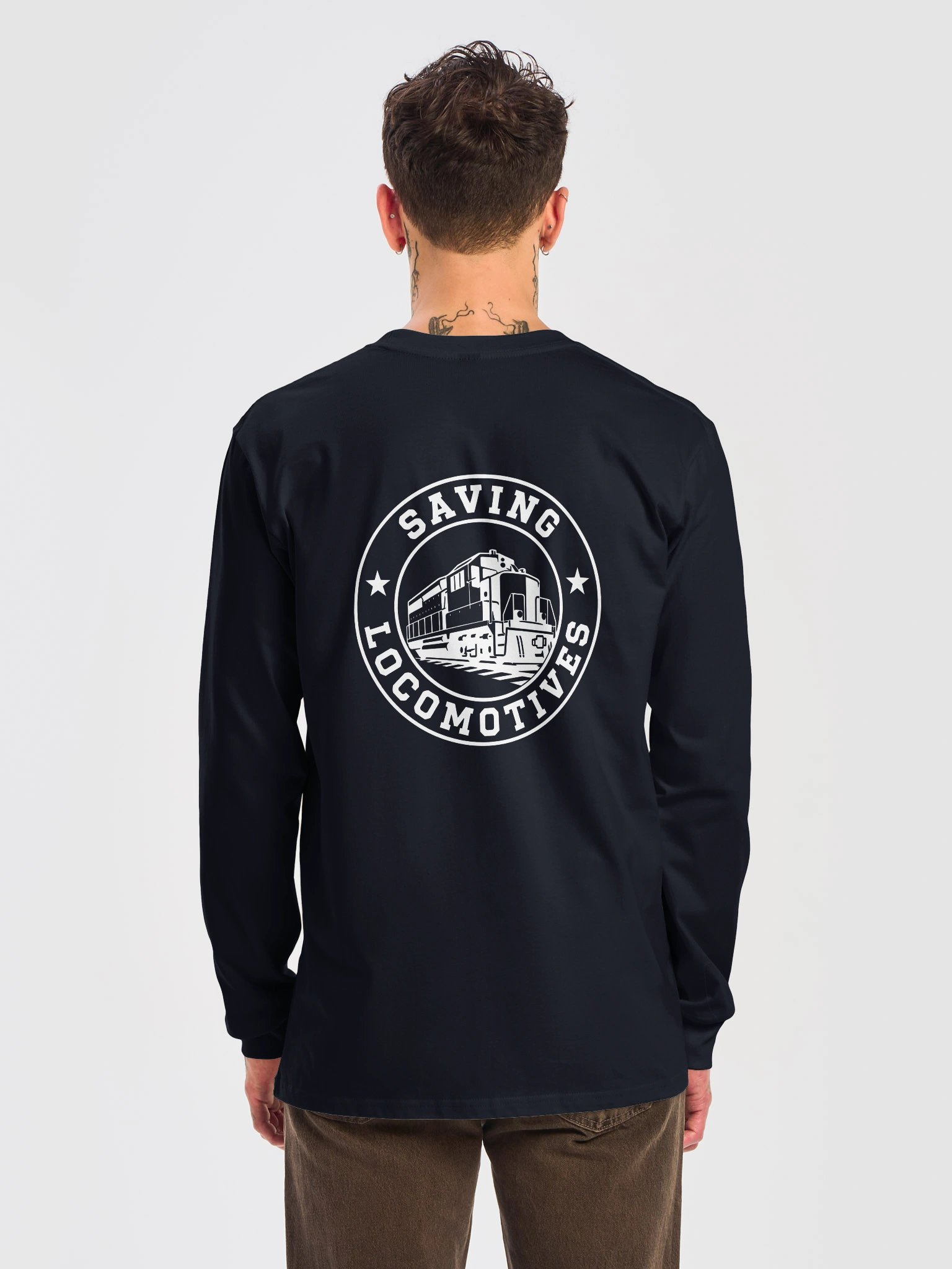 Saving Locomotives Logo Long Sleeve Tee product image (11)