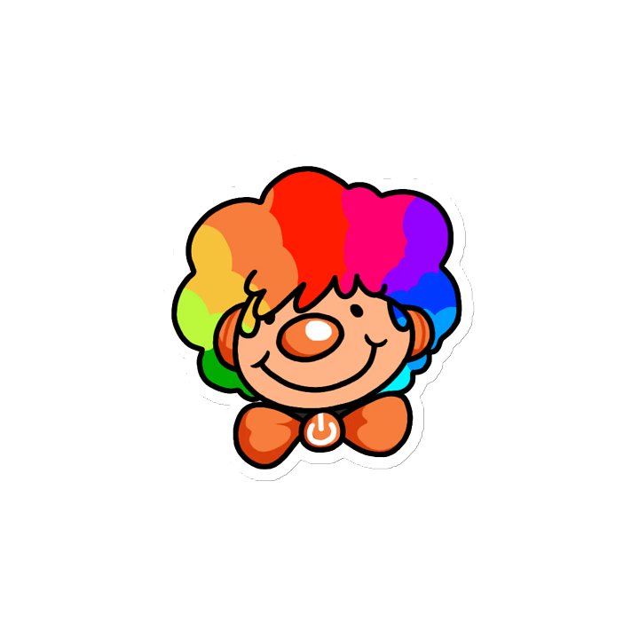 Power Clown Die-Cut Magnet product image (2)