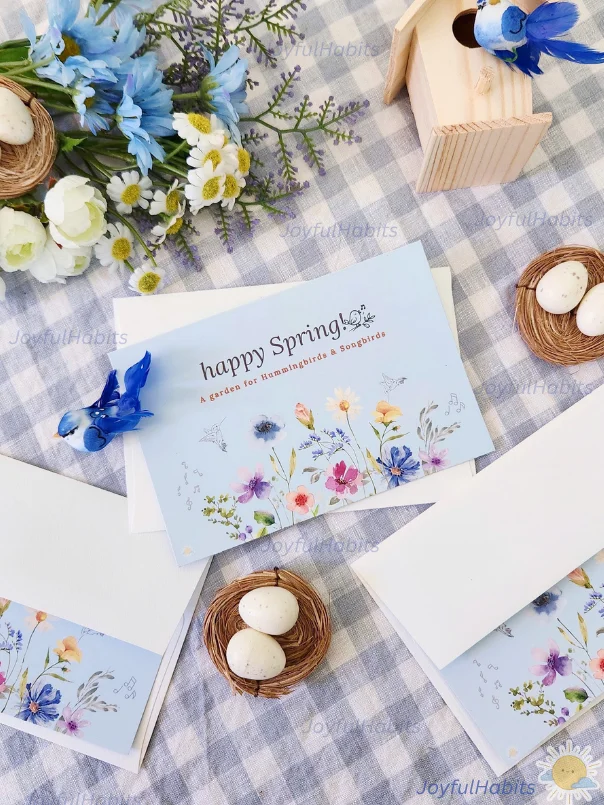 Bird Garden Card-"Happy Spring" product image (1)