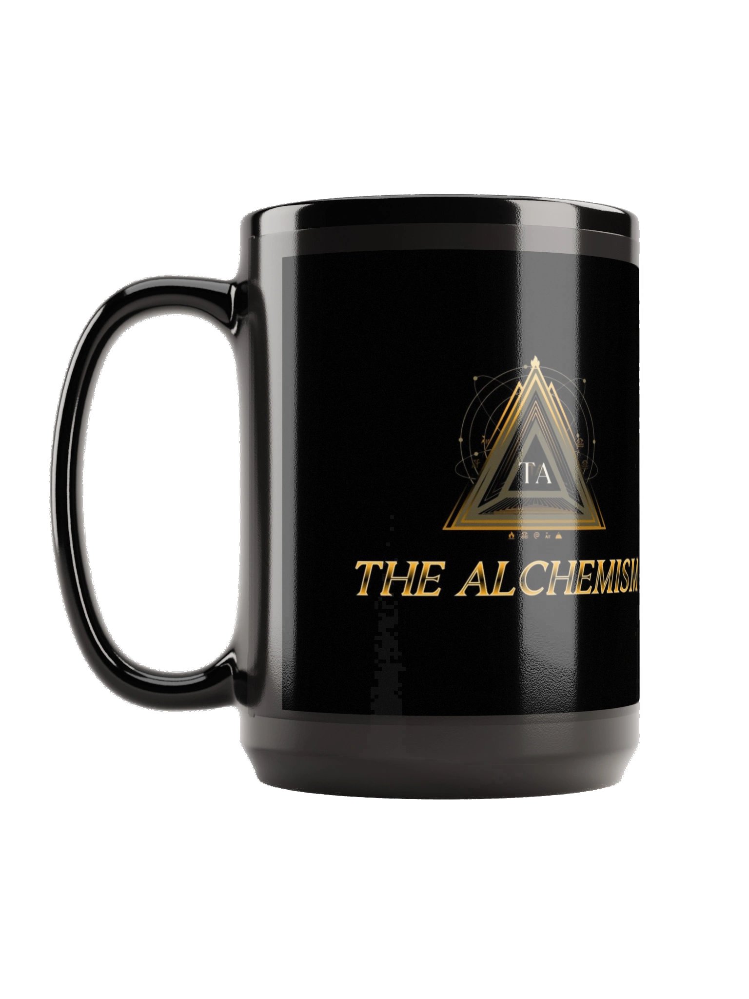The Alchemism Gold Logo Black Mug product image (1)
