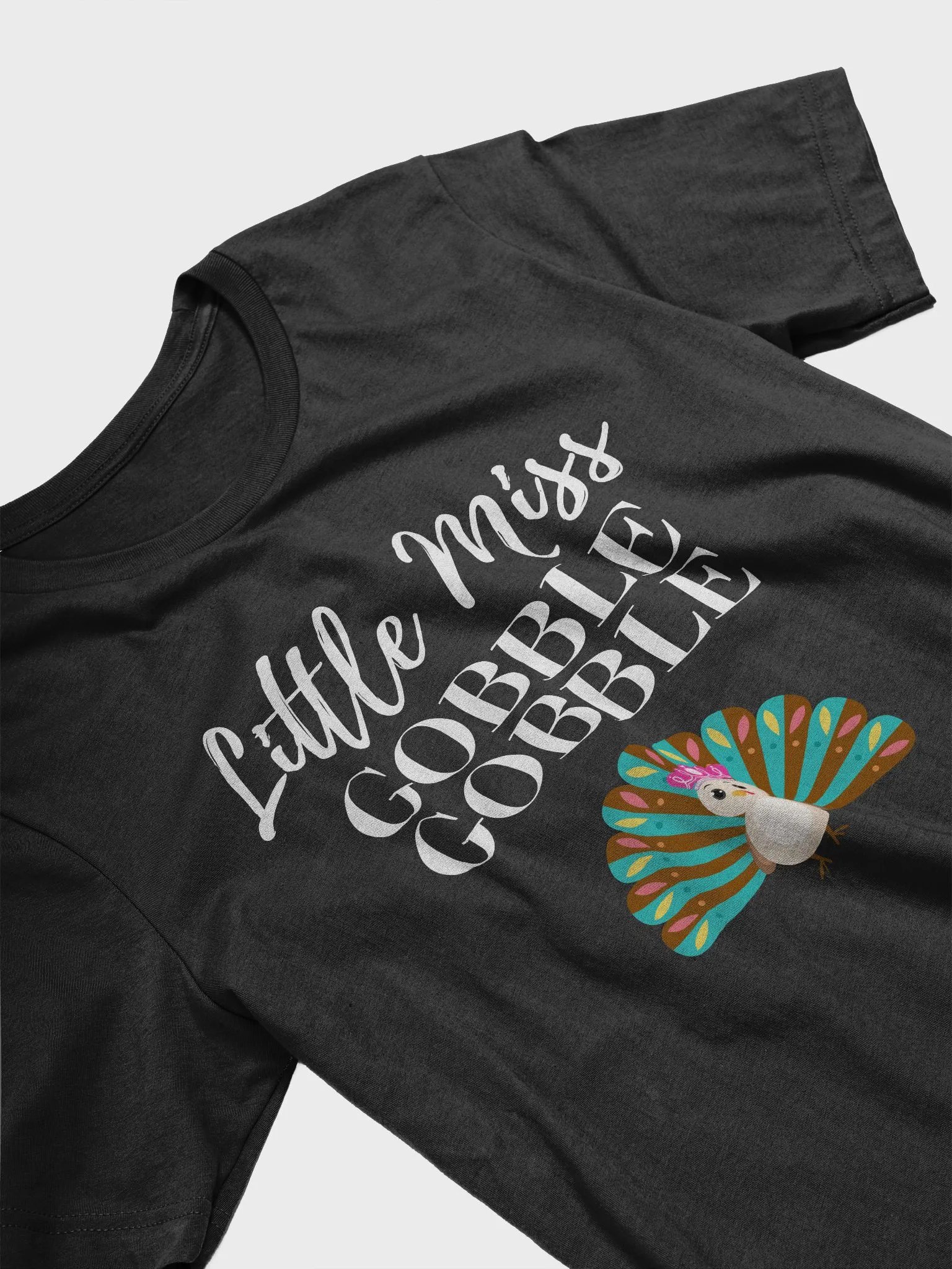 🦃 Little Miss Gobble Gobble T-Shirt | Cute Thanksgiving Turkey Shirt | Fun Fall Holiday Tee product image (23)