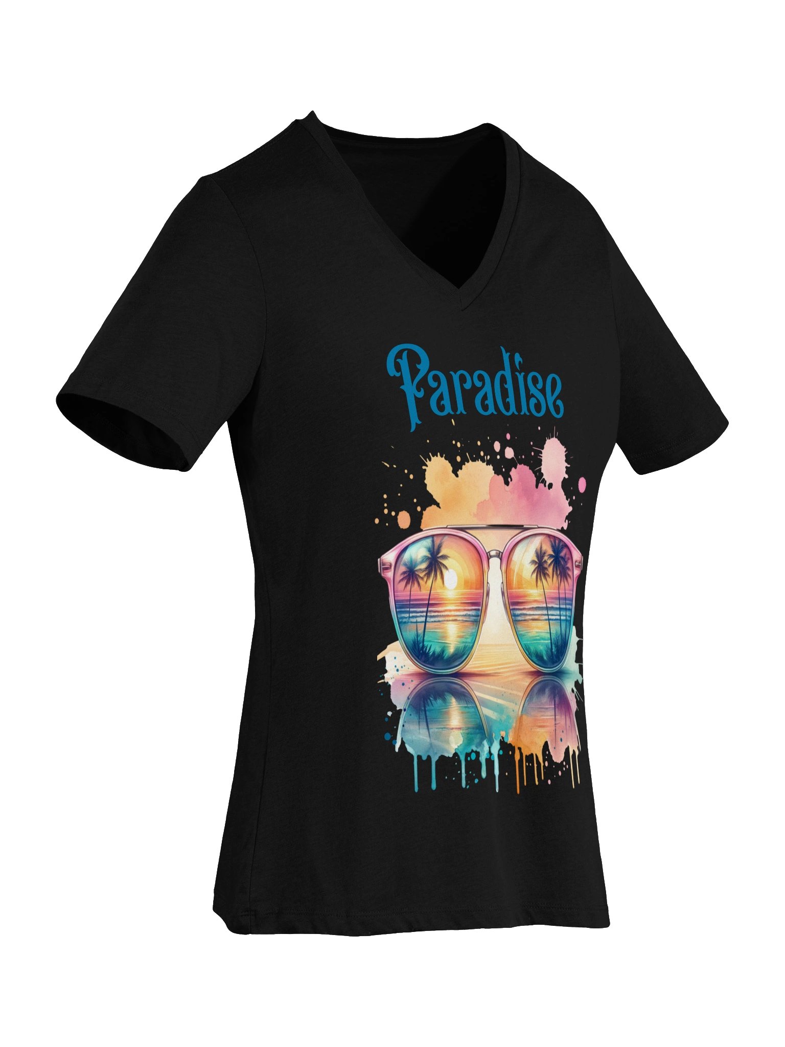 Tropical Paradise Womans V-Neck Tee product image (22)