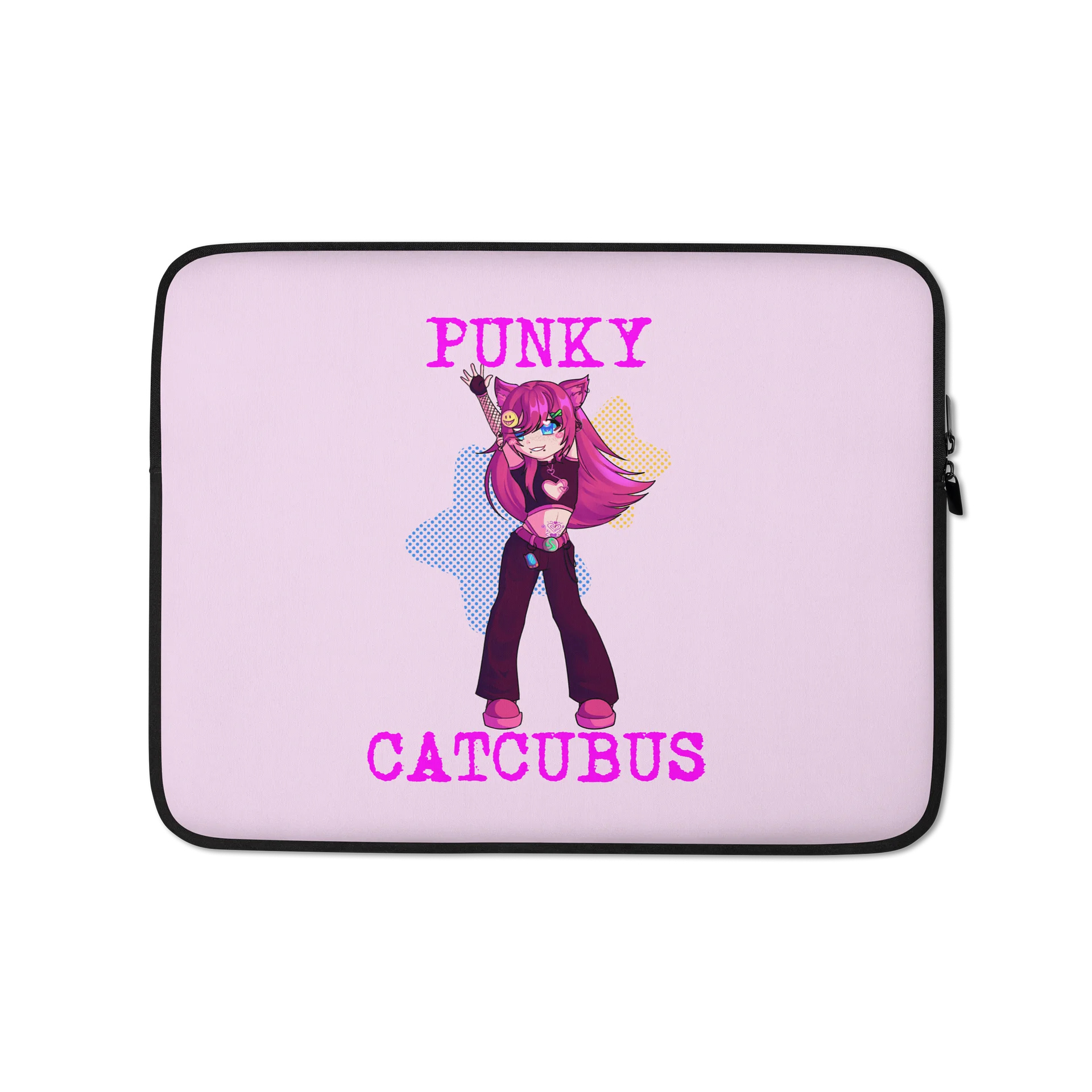Punky Catcubus Laptop Case product image (1)