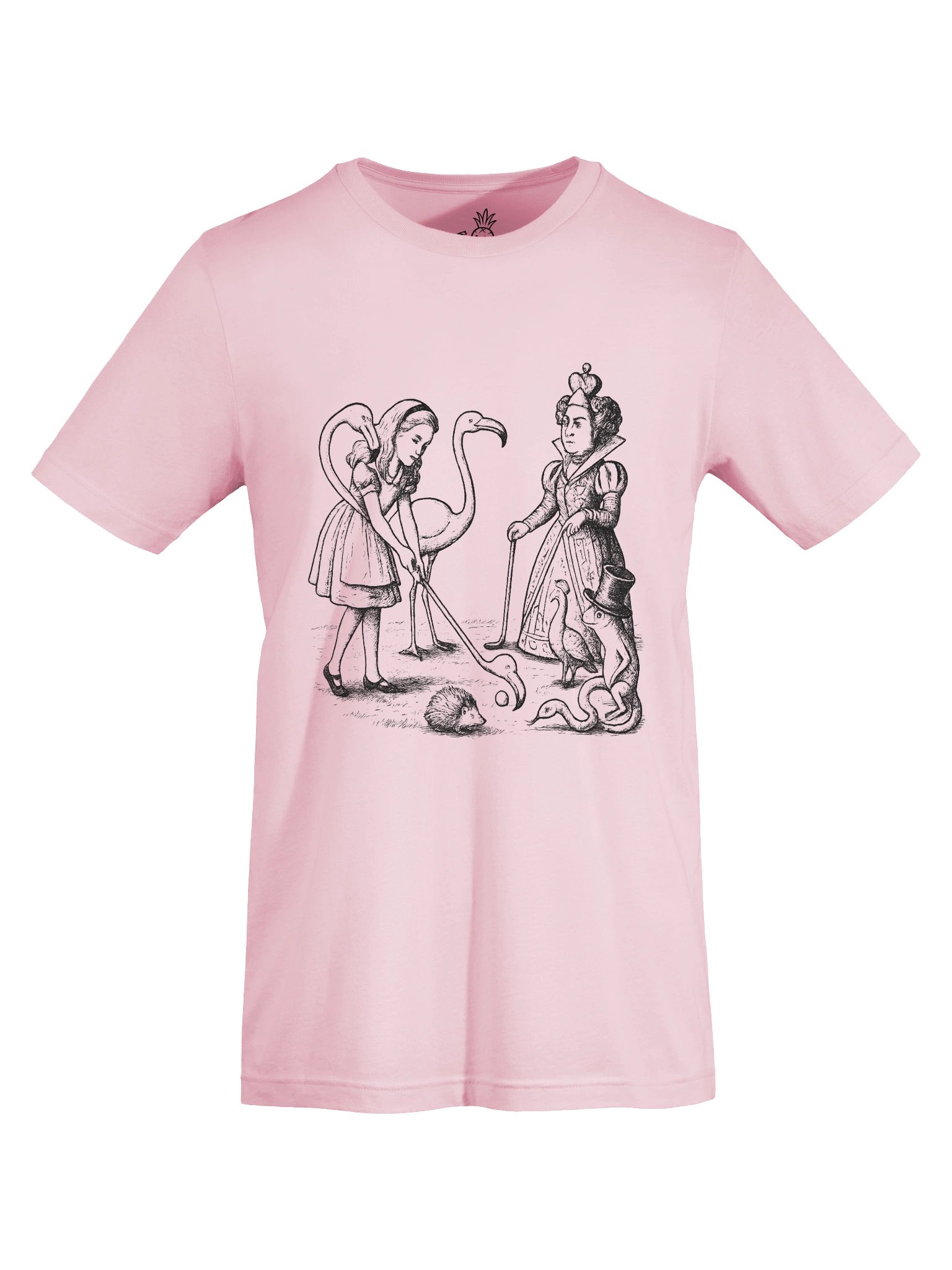 Wacky Flamingo Golf Club With the Queen of Hearts Alice in Wonderland T-Shirt product image (7)