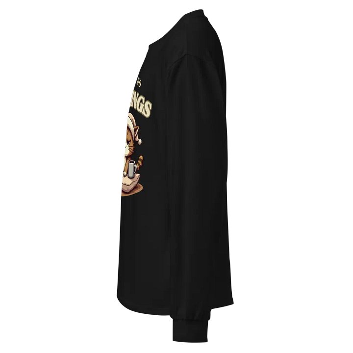 Sleepy Cat Morning Rebel Long Sleeve Shirt product image (7)