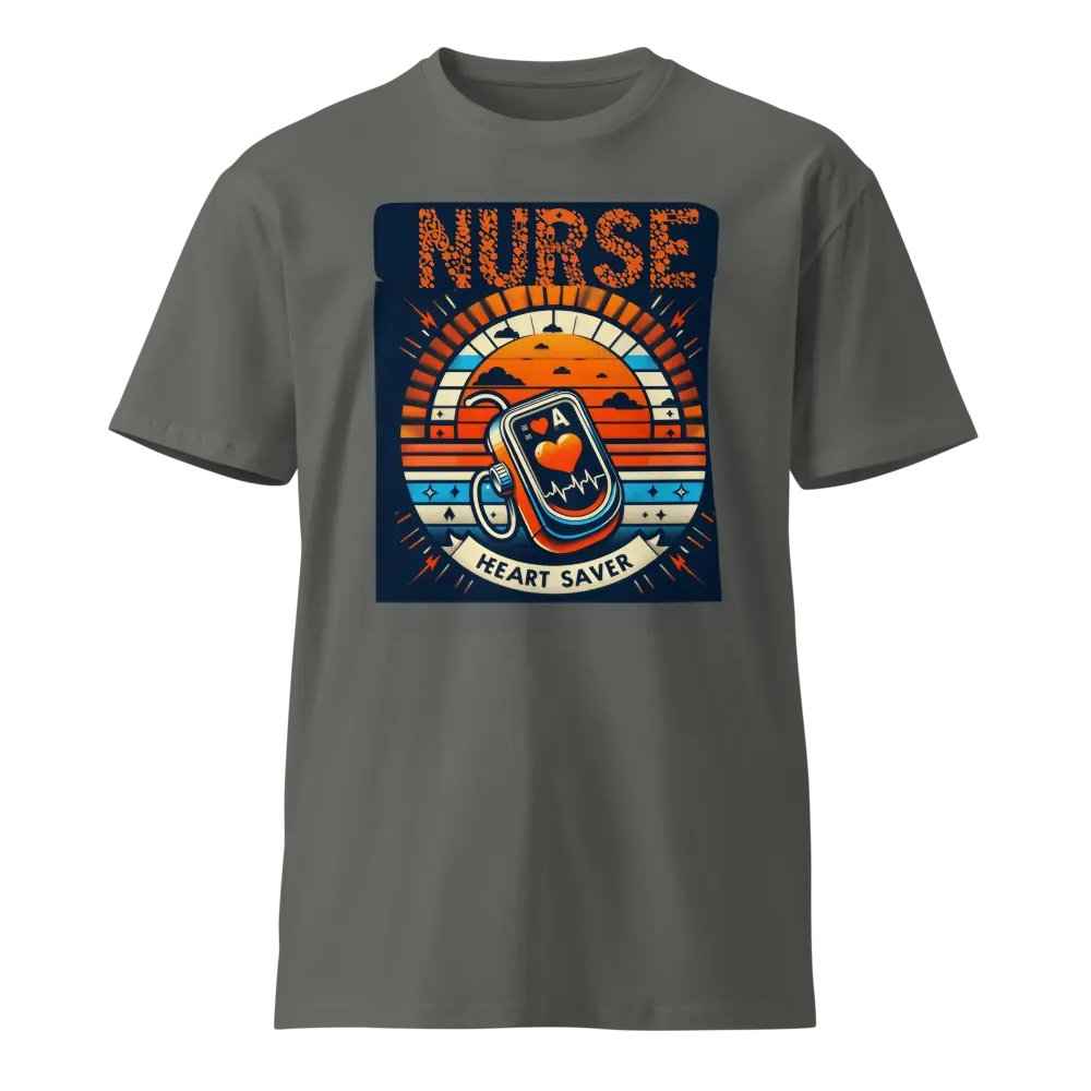 Heart Saver Nurse Sunset T-shirt product image (1)