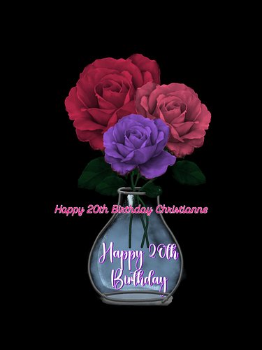 Happy 20th to my youngest... love you great big whole lots.