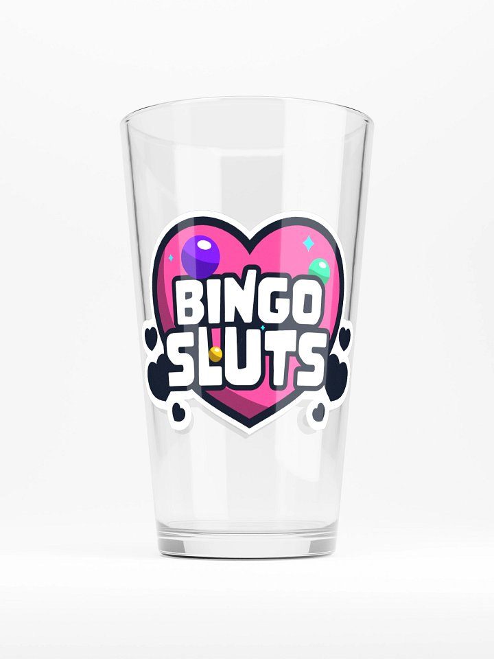 BINGO SLUTS PINT GLASS PINK/PURPLE product image (2)