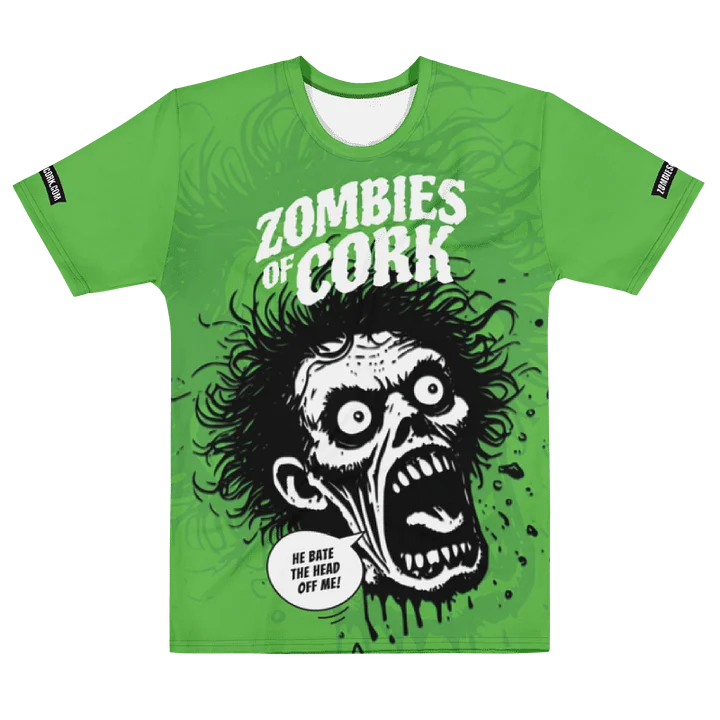 Zombie Floating Head Allover Print T-Shirt (Zombie Green Version) product image (2)