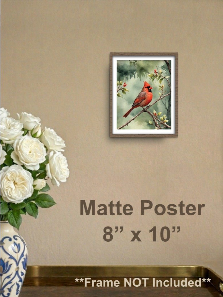 Northern Cardinal Matte Poster product image (1)