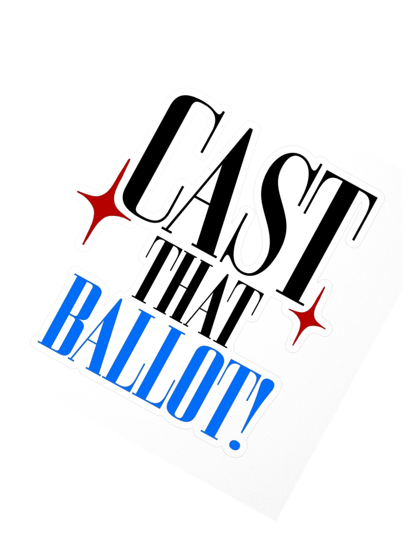 Cast That Ballot Kiss Cut Sticker product image (2)