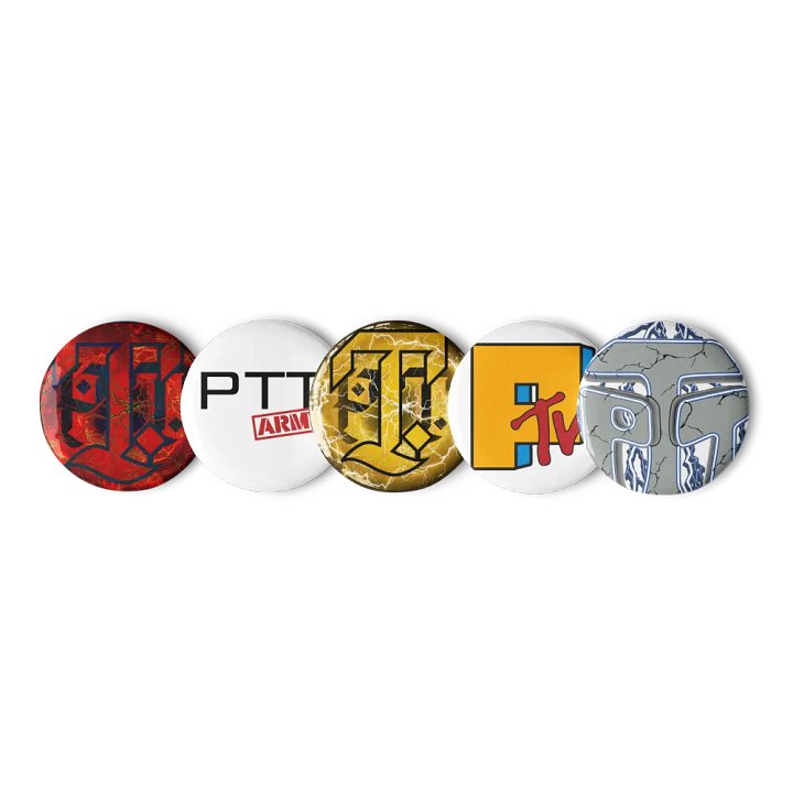 PTT Pin Buttons ! (5 set) product image (1)