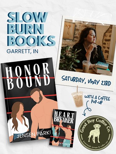 See you this weekend at @slowburn_booksindiana 💕 with a coffee pop-up by @good.boy.coffee.co ☕️🥰

🗓️ May 23, 2026
📍 Slow Burn...