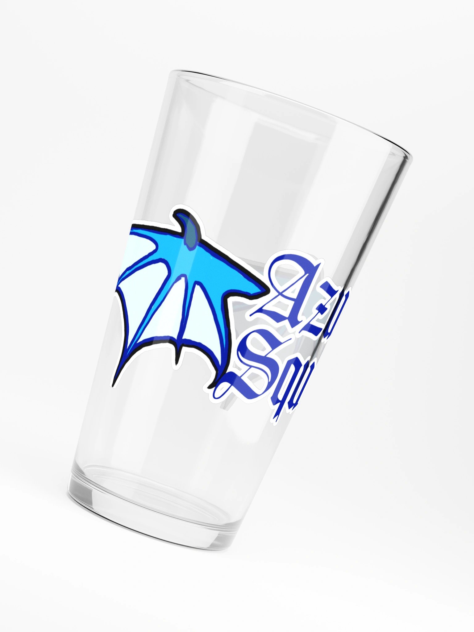 Azure Squad Gothic Wings Pint Glass product image (6)